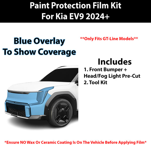 Fits Kia EV9 (GT-Line) 2024+ Precut Premium Paint Protection Film Clear Bra PPF Decal Film Kit