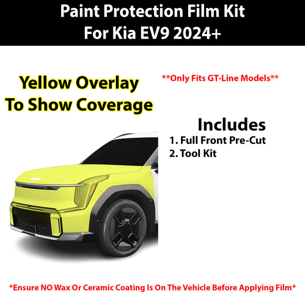 Fits Kia EV9 (GT-Line) 2024+ Precut Premium Paint Protection Film Clear Bra PPF Decal Film Kit