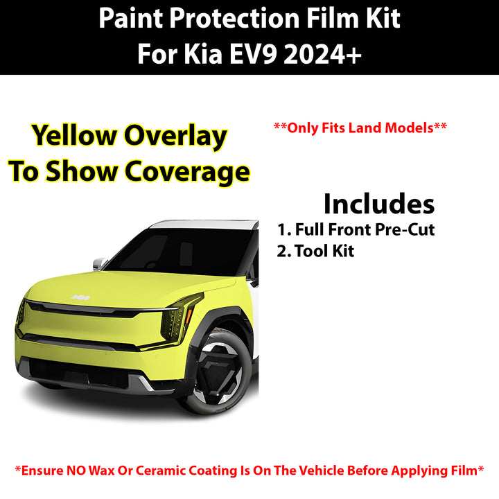 Fits Kia EV9 (Land) 2024+ Precut Premium Paint Protection Film Clear Bra PPF Decal Film Kit - Bogar Tech Designs