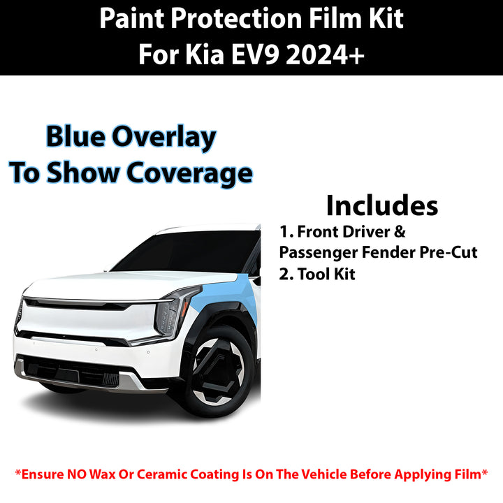 Fits Kia EV9 (Light/Wind) 2024+ Precut Premium Paint Protection Film Clear Bra PPF Decal Film Kit - Bogar Tech Designs