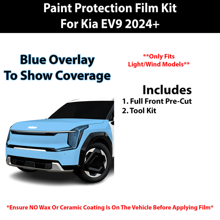 Fits Kia EV9 (Light/Wind) 2024+ Precut Premium Paint Protection Film Clear Bra PPF Decal Film Kit - Bogar Tech Designs