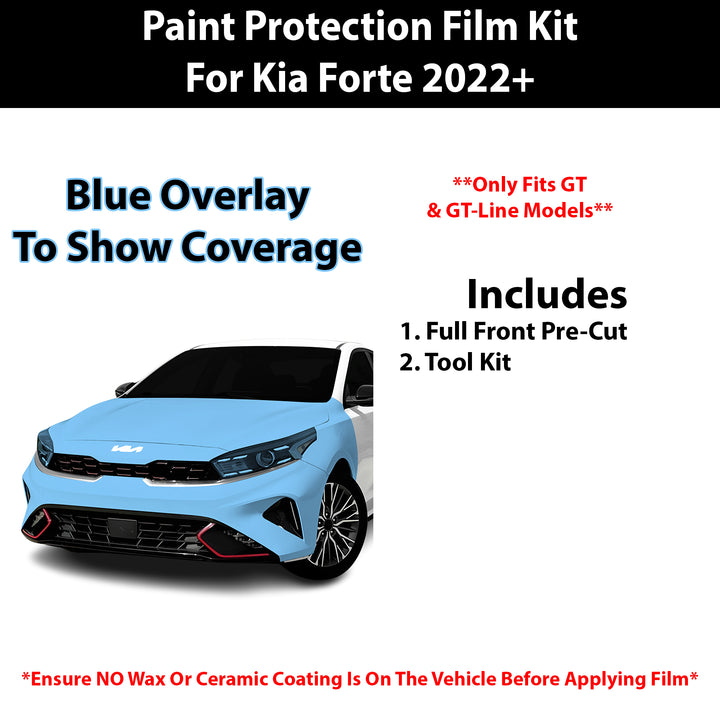Fits Kia Forte 2022+ Precut Premium Paint Protection Film Clear Bra PPF Decal Film Kit - Bogar Tech Designs