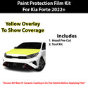 Fits Kia Forte 2022+ Precut Premium Paint Protection Film Clear Bra PPF Decal Film Kit