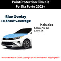 Fits Kia Forte (LX/LXS) 2022+ Precut Premium Paint Protection Film Clear Bra PPF Decal Film Kit Cover