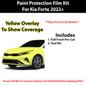 Fits Kia Forte (LX/LXS) 2022+ Precut Premium Paint Protection Film Clear Bra PPF Decal Film Kit Cover