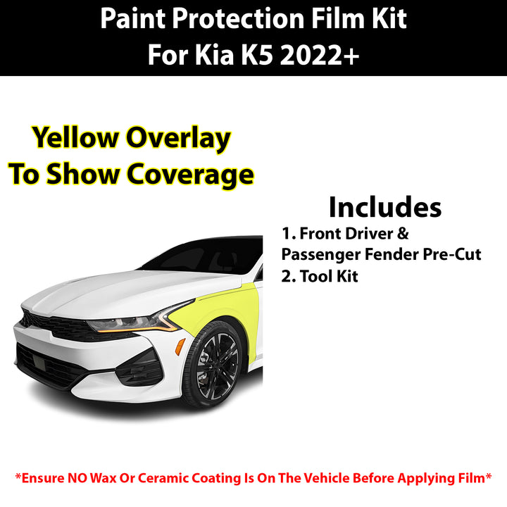 Fits Kia K5 (GT/ GT - Line) 2022+ Precut Premium Paint Protection Film Clear Bra PPF Decal Film Kit - Bogar Tech Designs