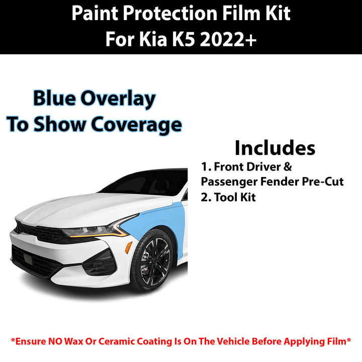 Fits Kia K5 (GT/ GT - Line) 2022+ Precut Premium Paint Protection Film Clear Bra PPF Decal Film Kit - Bogar Tech Designs
