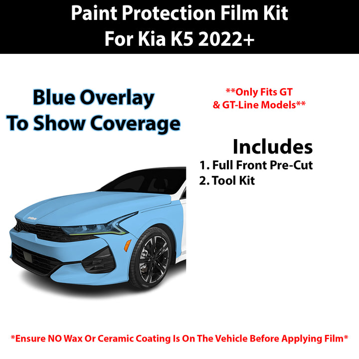 Fits Kia K5 (GT/ GT - Line) 2022+ Precut Premium Paint Protection Film Clear Bra PPF Decal Film Kit - Bogar Tech Designs