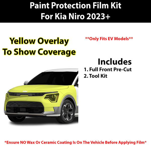 Fits Kia Niro EV 2023+ Precut Premium Paint Protection Film Clear Bra PPF Decal Film Kit