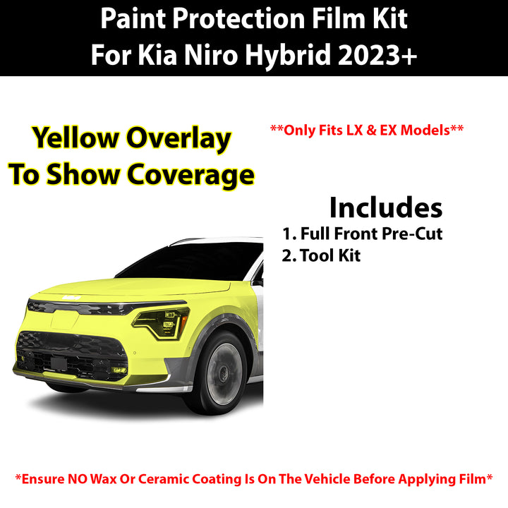 Fits Kia Niro Hybrid (LX/EX) 2023+ Precut Premium Paint Protection Film Clear Bra PPF Decal Film Kit Cover - Bogar Tech Designs