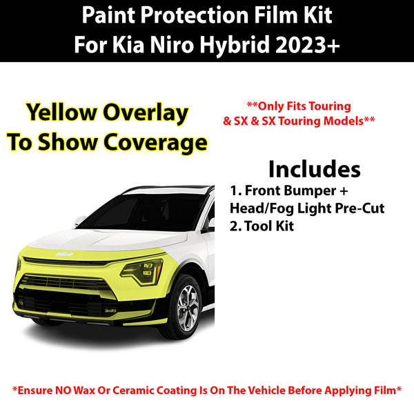 Fits Kia Niro Hybrid 2023+ Precut Premium Paint Protection Film Clear Bra PPF Decal Film Kit Cover