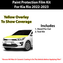 Fits Kia Rio 5 2022-2023 Precut Premium Paint Protection Film Clear Bra PPF Decal Film Kit