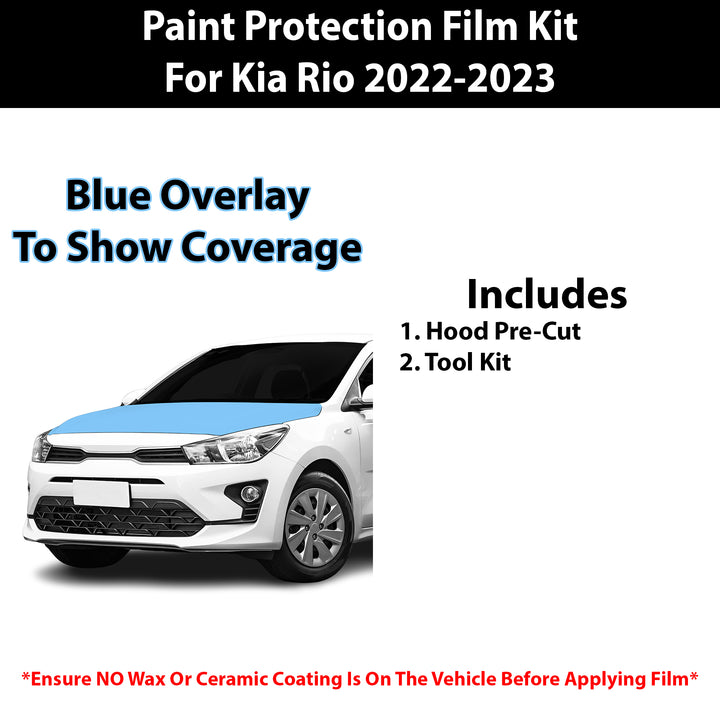 Fits Kia Rio 5 2022 - 2023 Precut Premium Paint Protection Film Clear Bra PPF Decal Film Kit - Bogar Tech Designs