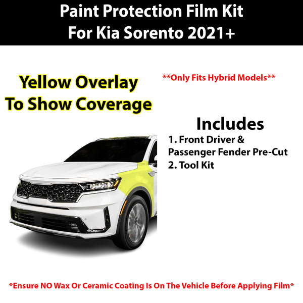 Fits Kia Sorento Hybrid 2021+ Precut Premium Paint Protection Film Clear Bra PPF Decal Film Kit Cover