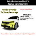 Fits Kia Sorento Hybrid 2021+ Precut Premium Paint Protection Film Clear Bra PPF Decal Film Kit Cover