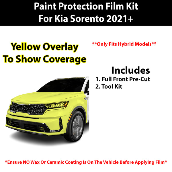 Fits Kia Sorento Hybrid 2021+ Precut Premium Paint Protection Film Clear Bra PPF Decal Film Kit Cover