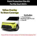 Fits Kia Soul 2023+ Precut Premium Paint Protection Film Clear Bra PPF Decal Film Kit Cover