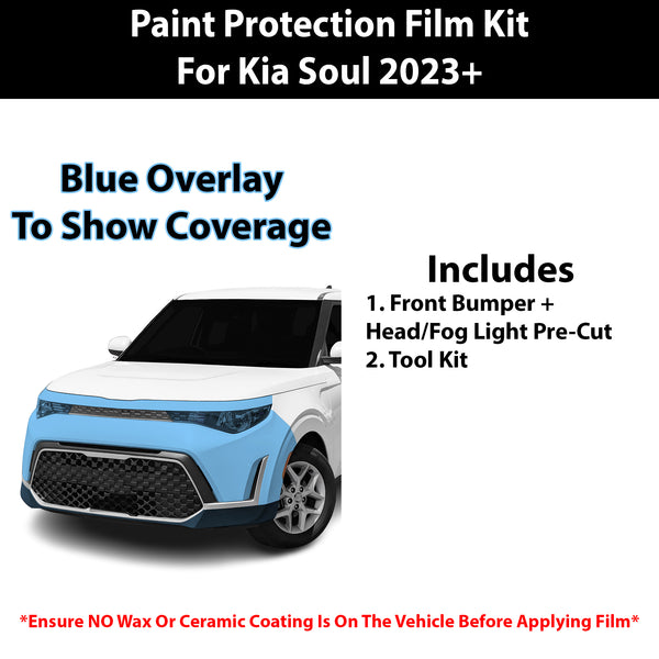 Fits Kia Soul 2023+ Precut Premium Paint Protection Film Clear Bra PPF Decal Film Kit Cover