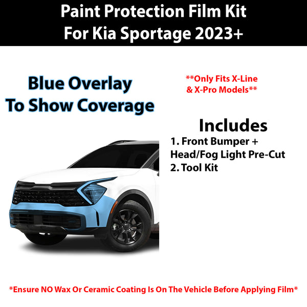 Fits Kia Sportage (X - Line) 2023+ Precut Premium Paint Protection Film Clear Bra PPF Decal Film Kit Cover - Bogar Tech Designs