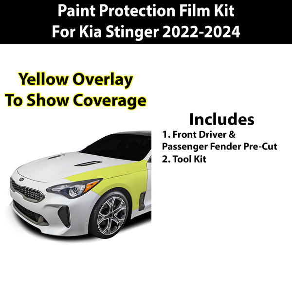 Fits Kia Stinger 2022+ Precut Premium Paint Protection Film Clear Bra PPF Decal Film Kit Cover