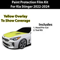 Fits Kia Stinger 2022+ Precut Premium Paint Protection Film Clear Bra PPF Decal Film Kit Cover