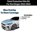 Fits Kia Stinger 2022+ Precut Premium Paint Protection Film Clear Bra PPF Decal Film Kit Cover