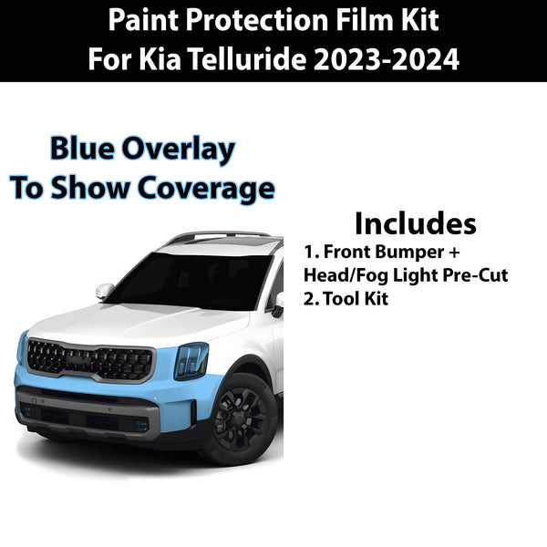 Precut Premium Paint Protection Film Clear Bra PPF Decal Film Kit Cover Fits Kia Telluride 2023-2024