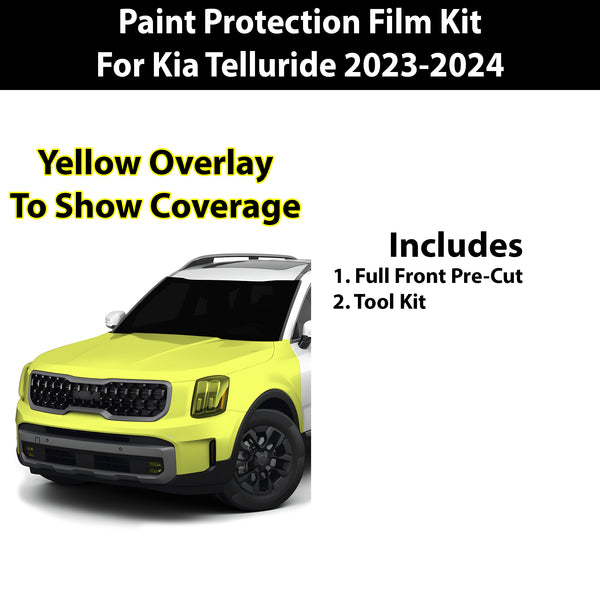 Precut Premium Paint Protection Film Clear Bra PPF Decal Film Kit Cover Fits Kia Telluride 2023-2024