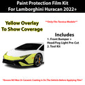 Fits Lamborghini Huracan Tecnica  2022+ Precut Premium Paint Protection Film Clear Bra PPF Decal Film Kit Cover