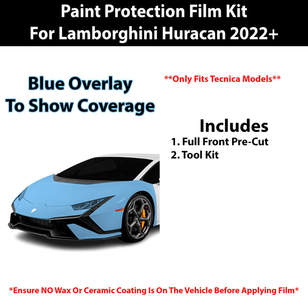 Fits Lamborghini Huracan Tecnica  2022+ Precut Premium Paint Protection Film Clear Bra PPF Decal Film Kit Cover