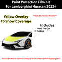 Fits Lamborghini Huracan Tecnica  2022+ Precut Premium Paint Protection Film Clear Bra PPF Decal Film Kit Cover