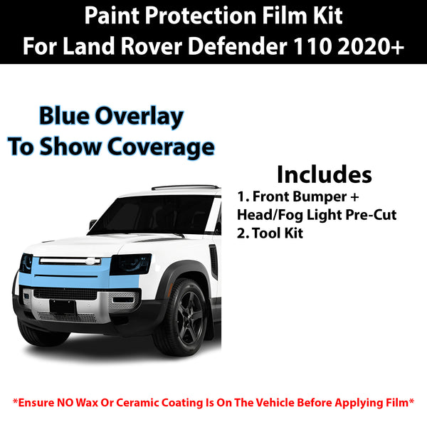 Fits Land Rover Defender 110 2020+ Precut Premium Paint Protection Film Clear Bra PPF Decal Film Kit Cover