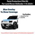 Fits Land Rover Defender 110 2020+ Precut Premium Paint Protection Film Clear Bra PPF Decal Film Kit Cover