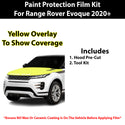 Fits Land Rover Range Rover Evoque 2020+ Precut Premium Paint Protection Film Clear Bra PPF Decal Film Kit Cover