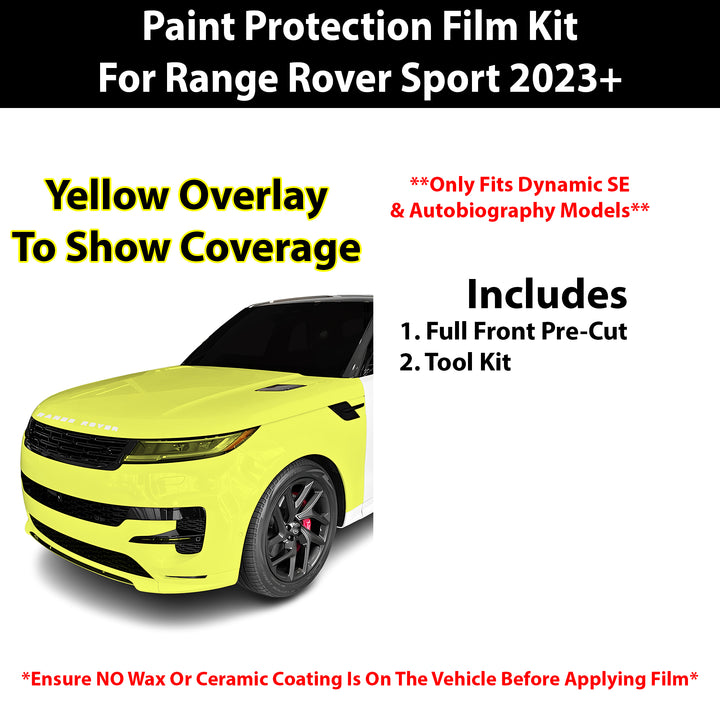 Fits Land Rover Range Rover Sport (Dynamic SE /Autobiography) 2023+ Precut Premium Paint Protection Film Clear Bra PPF Decal Film Kit Cover - Bogar Tech Designs