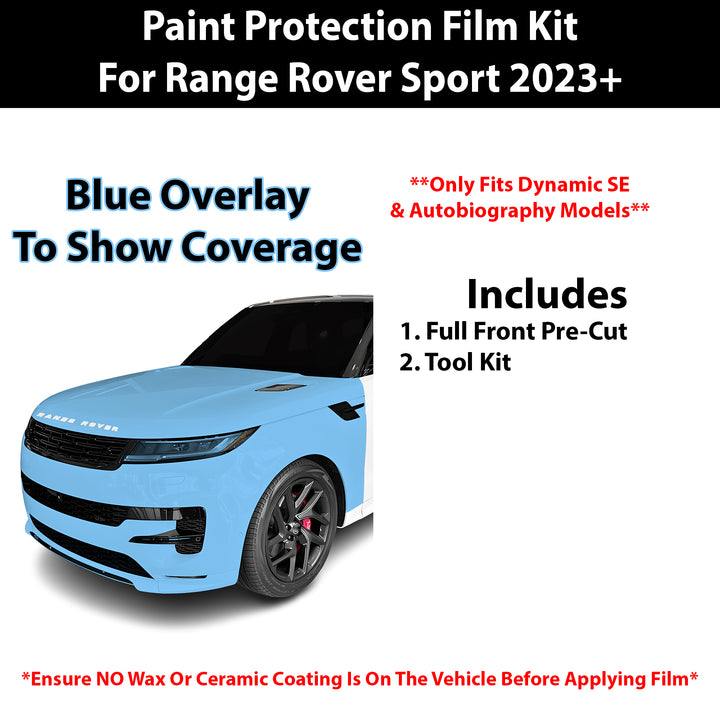 Fits Land Rover Range Rover Sport (Dynamic SE /Autobiography) 2023+ Precut Premium Paint Protection Film Clear Bra PPF Decal Film Kit Cover - Bogar Tech Designs