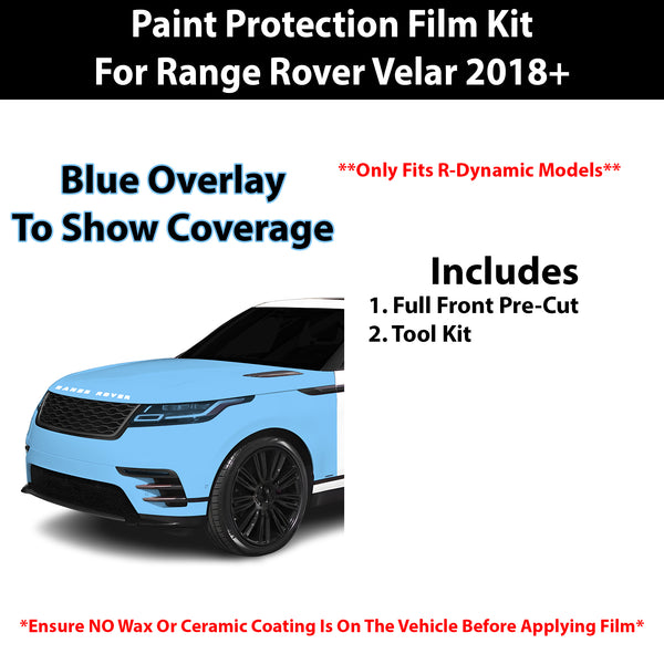 Fits Land Rover Range Rover Velar (R-Dynamic) 2018+ Precut Premium Paint Protection Film Clear Bra PPF Decal Film Kit Cover