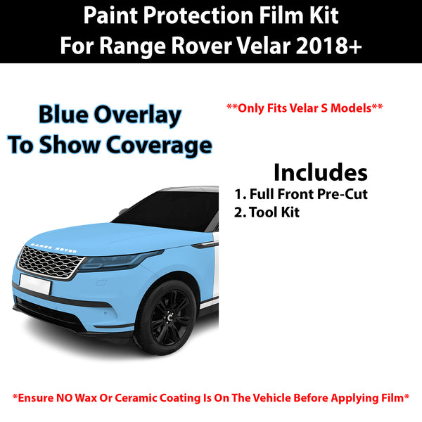 Fits Land Rover Range Rover Velar (S) 2018+ Precut Premium Paint Protection Film Clear Bra PPF Decal Film Kit Cover