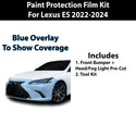 Precut Premium Paint Protection Film Clear Bra PPF Decal Film Kit Cover Fits Lexus ES 300 350 2022 2023 2024