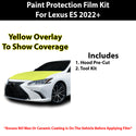 Fits Lexus ES (F Sport) 2019+ Precut Premium Paint Protection Film Clear Bra PPF Decal Film Kit Cover