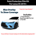 Fits Lexus ES (F Sport) 2019+ Precut Premium Paint Protection Film Clear Bra PPF Decal Film Kit Cover