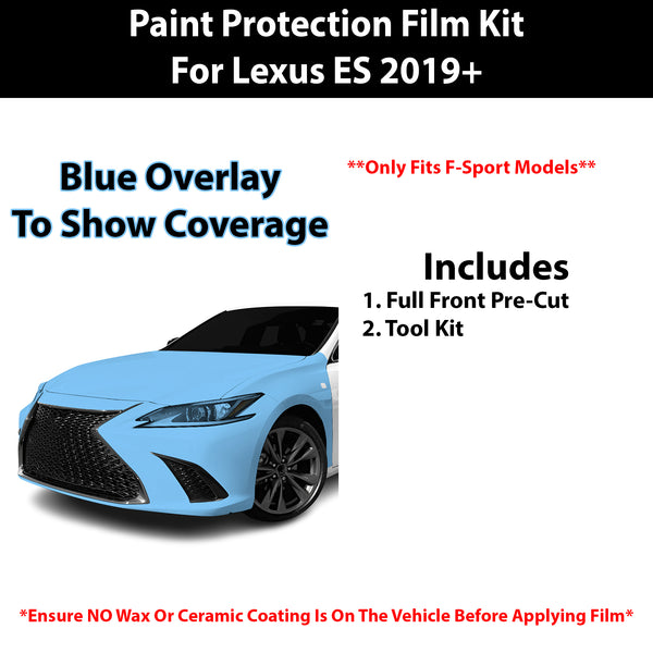 Fits Lexus ES (F Sport) 2019+ Precut Premium Paint Protection Film Clear Bra PPF Decal Film Kit Cover