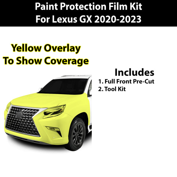 Fits Lexus GX 2020-2023 Precut Premium Paint Protection Film Clear Bra PPF Decal Film Kit Coverage