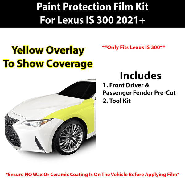 Fits Lexus IS (300) 2021+ Precut Premium Paint Protection Film Clear Bra PPF Decal Film Kit Cover