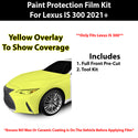 Fits Lexus IS (300) 2021+ Precut Premium Paint Protection Film Clear Bra PPF Decal Film Kit Cover