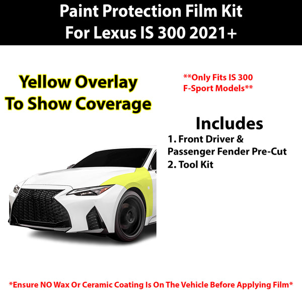 Fits Lexus IS (300/350 F Sport) 2021+ Precut Premium Paint Protection Film Clear Bra PPF Decal Film Kit Cover