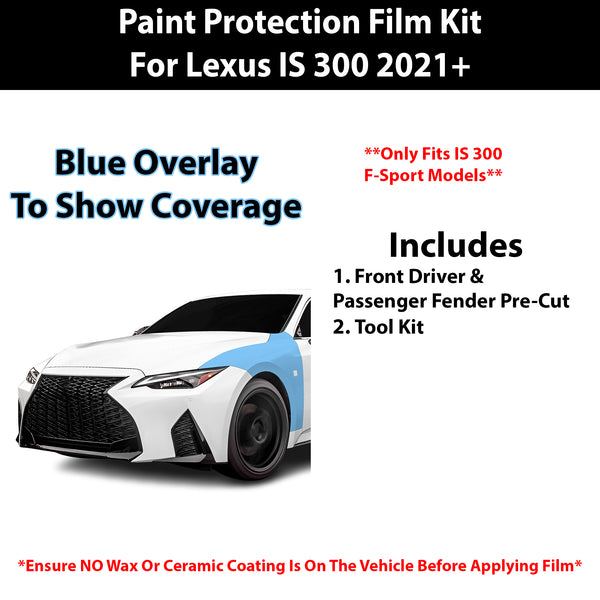 Fits Lexus IS (300/350 F Sport) 2021+ Precut Premium Paint Protection Film Clear Bra PPF Decal Film Kit Cover