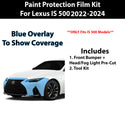 Precut Premium Paint Protection Film Clear Bra PPF Decal Film Kit Cover Fits Lexus IS500 2022-2024