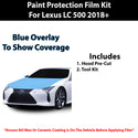 Fits Lexus LC 500 2018+ Precut Premium Paint Protection Film Clear Bra PPF Decal Film Kit