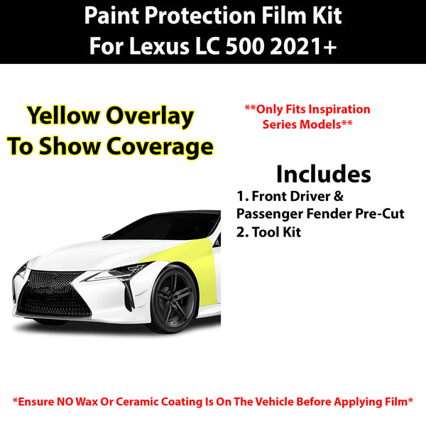 Fits Lexus LC 500 (Inspiration Series) 2021+ Precut Premium Paint Protection Film Clear Bra PPF Decal Film Kit Cover